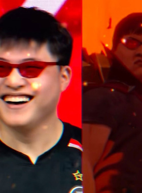 UZI小狗同款cos薇恩VN红眼镜