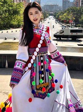 苏苏同款傈僳族服饰 私人高端定制 民族服装服饰配饰批发正品
