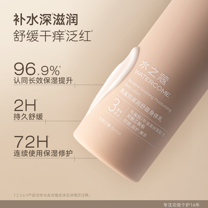水之蔻角鲨烷身体乳补水保湿滋润沐浴露秋冬持久留香官方旗舰正品