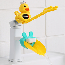 Baby Tap Extension Child Cartoon Hand Wash Extender Silicone Guide Sink Water Diversion Diviner Kid