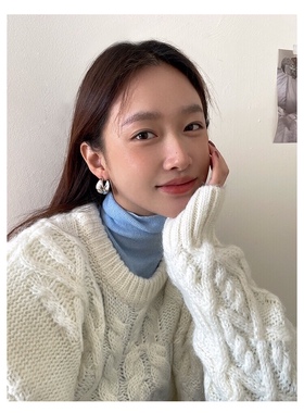 南叁｜耳环女小众设计高级金色冷淡法式水滴耳圈耳钉银针日常百搭