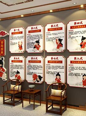 华佗五禽戏挂图中医馆文化墙贴画养生店形象氛围布置装饰宣传海报