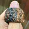 Indonesian Agarwood Lucky Pixiu Finger Ring Kowloon Opera Pearl Men's Ring Palace Retro Toy Handpiece