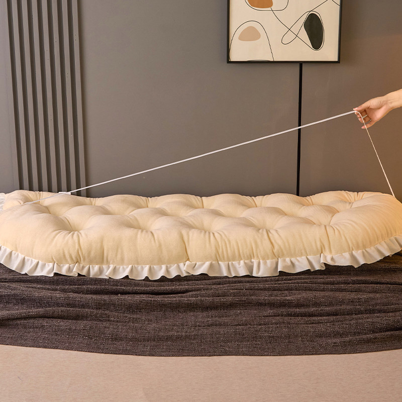 新款床头靠垫卧室床上防撞软包榻榻米靠枕加绒米黄沙发大靠背绑带,淘宝优惠券,粉丝福利购,淘宝优惠卷