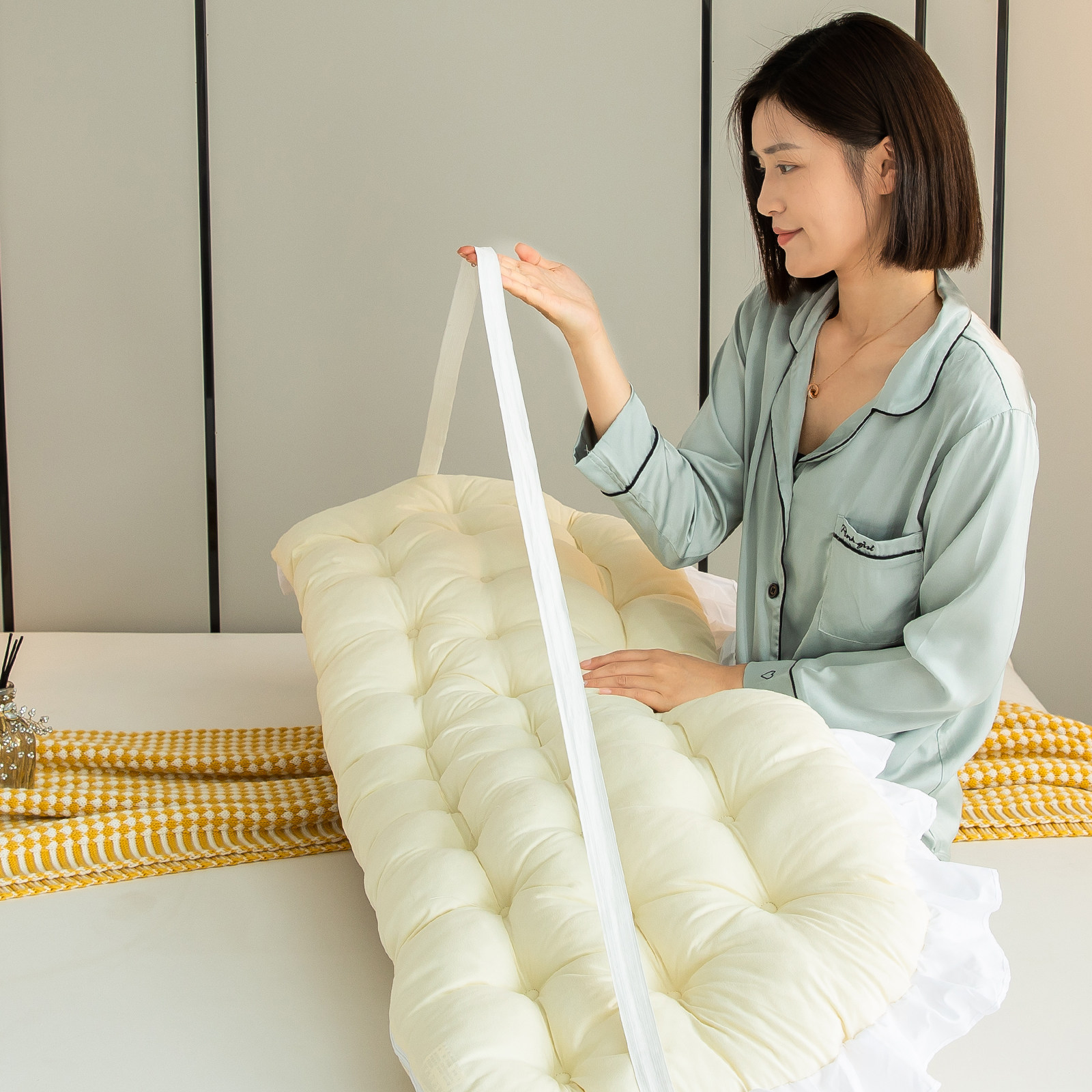 简约靠枕床头宿舍学生大靠背卧室床上护腰靠垫榻榻米软包墙围防撞,淘宝优惠券,粉丝福利购,淘宝优惠卷