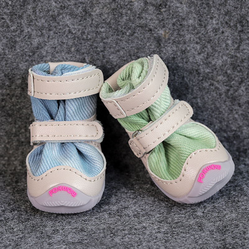 djj狗鞋 fokwow福旺宠物狗狗比熊狗四季透气软底小型犬春夏防掉鞋 - 图2