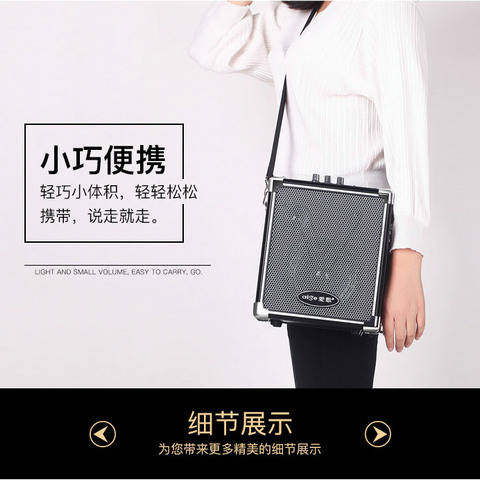 爱歌Q70BT蓝牙音响超大音量带无线话筒广场舞叫卖便携低音炮音箱 - 图0