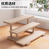 Original solid wood bay window stair flower shelf balcony office desk exhibition table product display rack multi-layer step-type display storage rack succulent flower pot multi-function storage rack