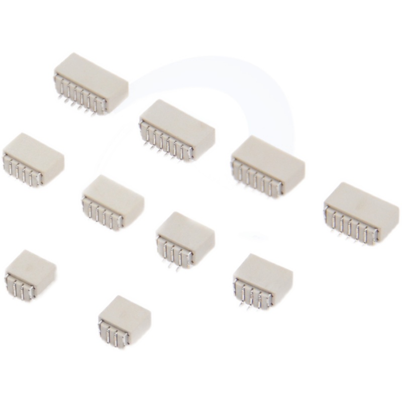 立贴 卧贴SH1.0mm间距贴片座子立式针座连接器2P 3 4 5 6 8 1012P - 图0