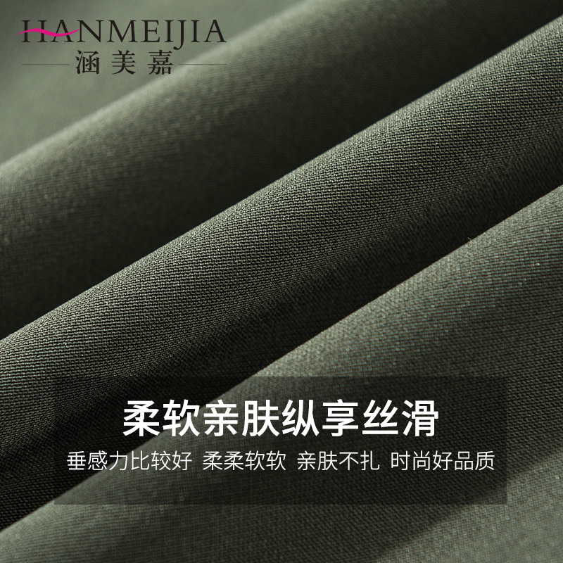 坠感高腰宽松垂感夏季直筒阔腿裤 首嘉服饰休闲裤