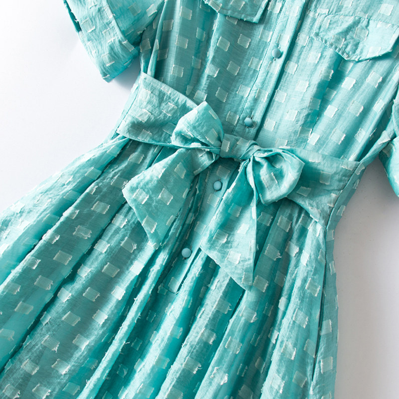 慕荷衬衫裙女夏装2020新款格子裙子 慕荷连衣裙