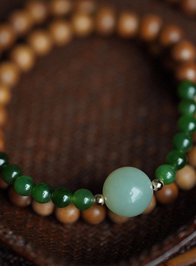 天然手链印度老山檀香简约