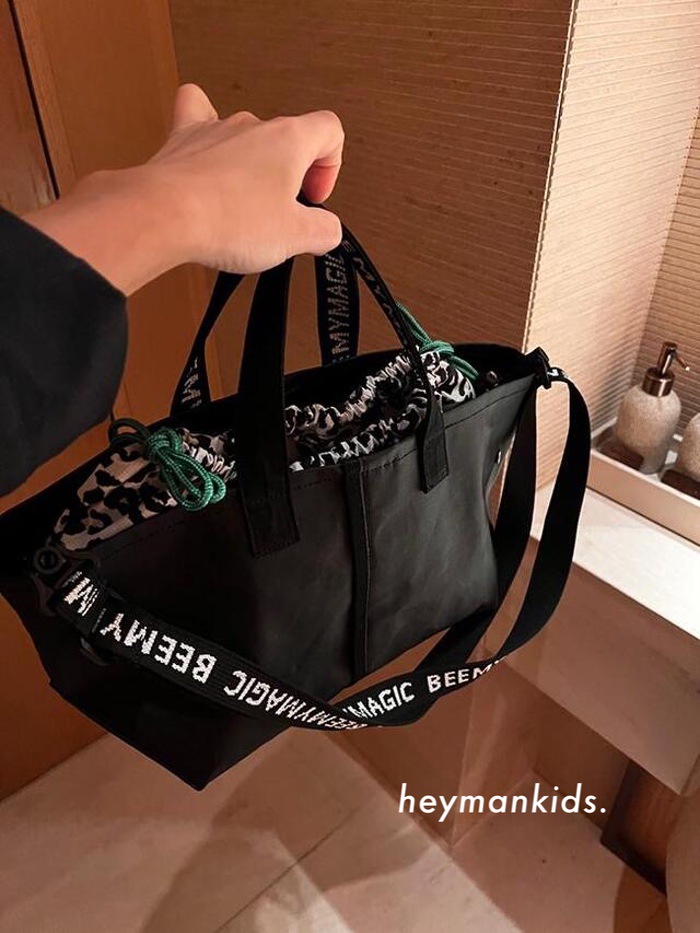 heymankids｜韩国beemymagic可单独用抽绳内胆包/棉布手提包托特 - 图2