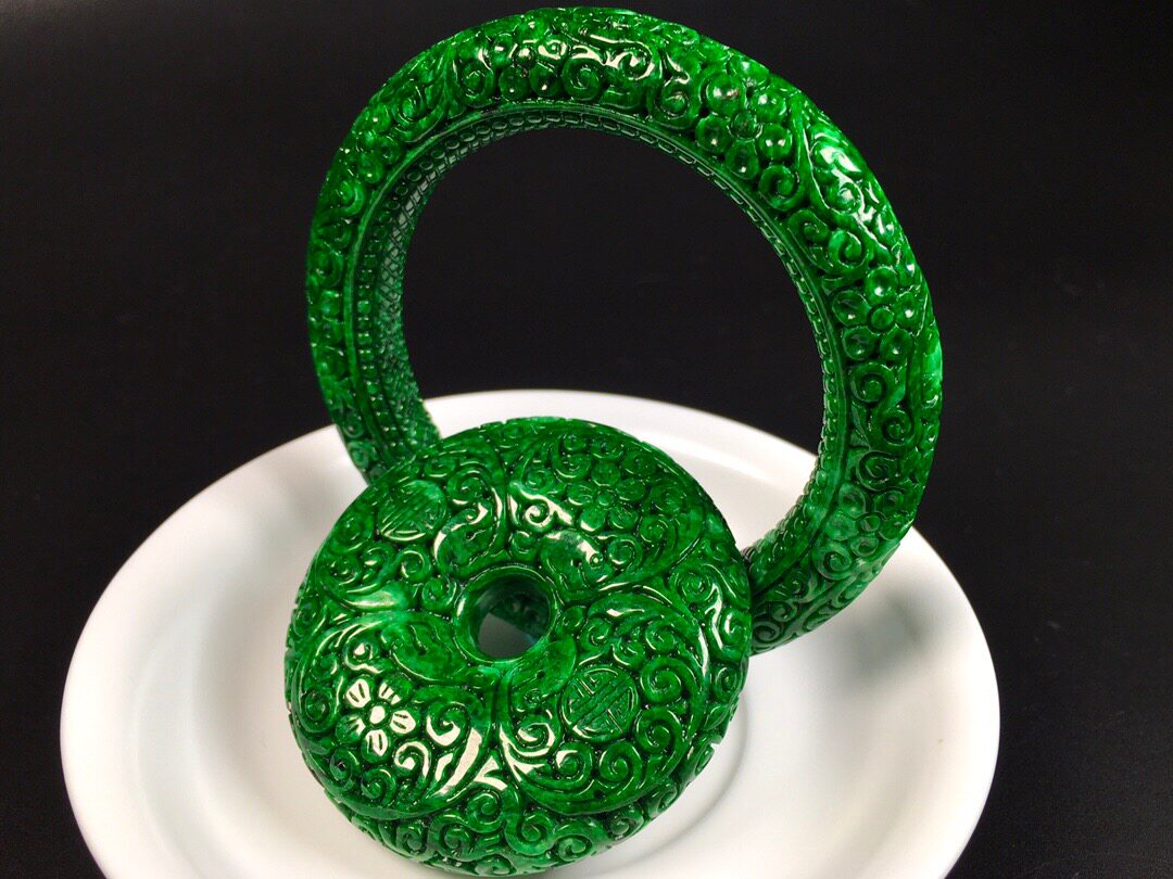 花青手镯翡翠 新人首单立减十元 21年8月 淘宝海外