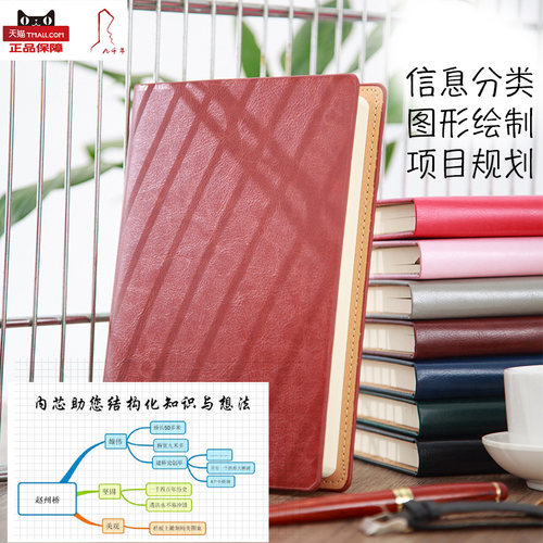 九千年A5笔记本网格思维导图方格记事本课堂笔记网格绘图画图中小学生记事本子创意绘画本定制现货LOGO礼物-图0