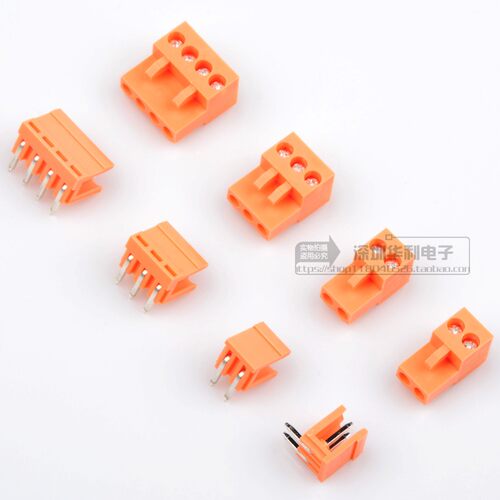 橙色 插头HT396KVR 2P/3/4/5/6/7/8-12P拔插式接线端子间距3.96MM - 图0