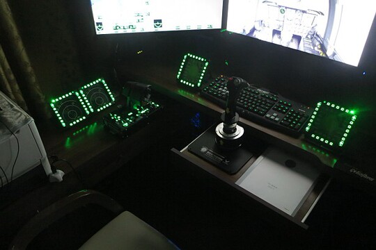 Thrustmaster flight simulation mfd control panel