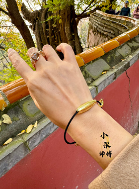 潭柘北京流通买石鱼福佑系列手绳本命年红绳小红书热款