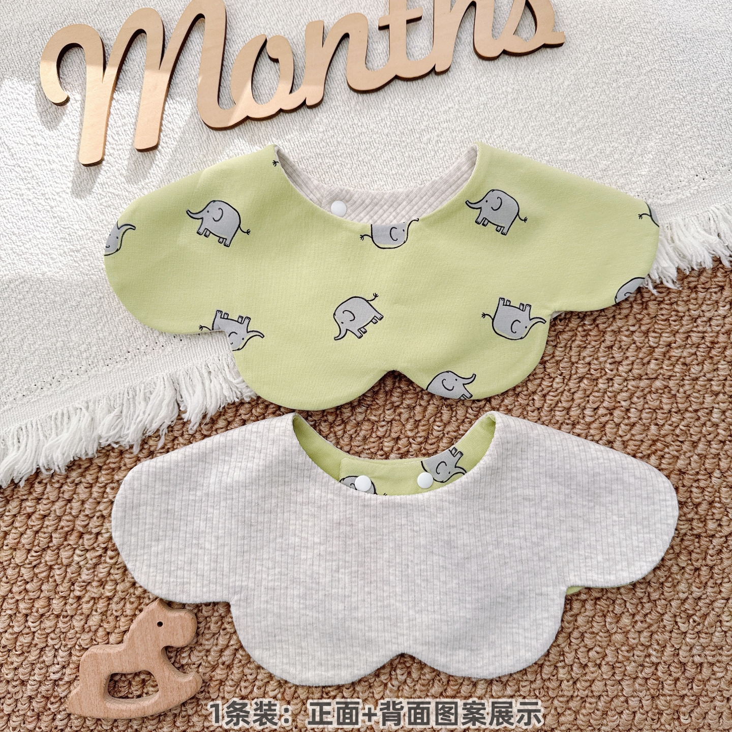 Storyme storyme Korean flower petals reversible children's bibs infant anti-spitting bibs