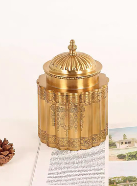 欧美式首饰盒法式储物罐盖盒摆件