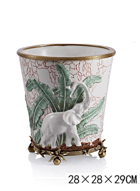 高端档奢华欧美法式花盆装饰摆件