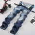 Fall lỗ Slim quần jean Straight nam quần Dongkuan Hàn Quốc dài nam quần căng chân dòng người đàn ông - Quần jean shop thời trang nam Quần jean