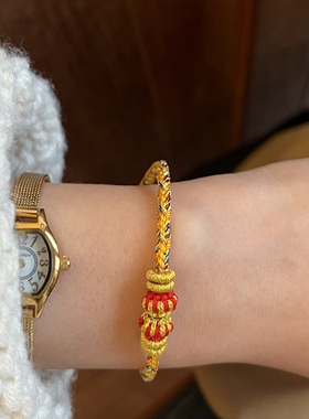 大日如来手工编织龙绳手链