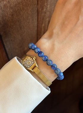天然蓝晶高品质水晶新中式手串