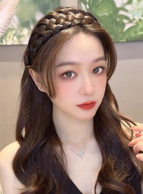 加宽假发发箍五股辫加厚宽边
