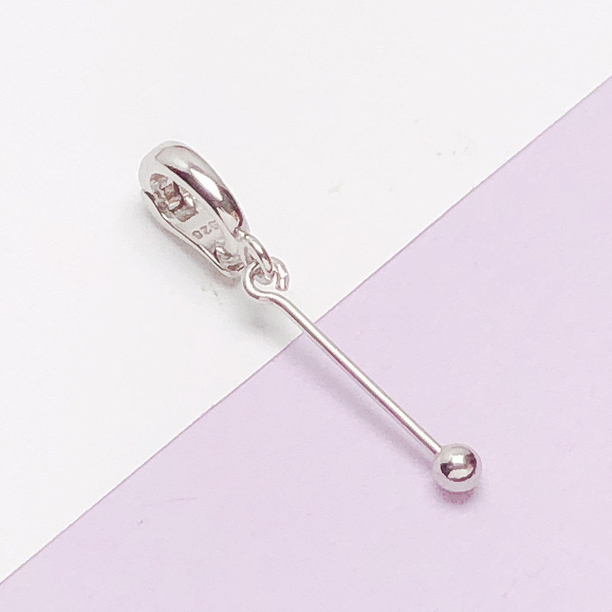 925纯银夹扣吊坠扣空托diy翡翠珍珠蜜蜡圆珠银扣子项链项坠颈坠扣,淘宝优惠券,粉丝福利购,淘宝优惠卷