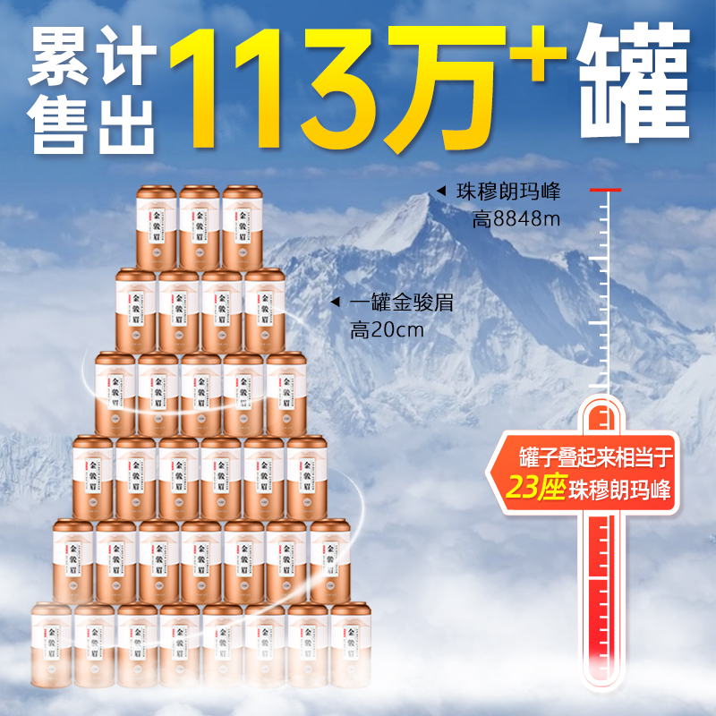 金骏眉红茶特级正宗浓香型2023新茶散装罐装茶叶金俊眉500g醉然香 - 图0