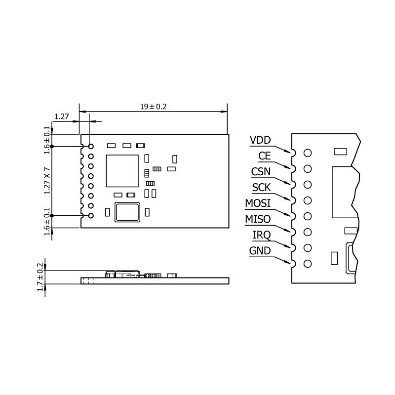 贴片2.4G无线收发数传射频模块 挪威原装nRF24L01+ 有源RFID芯片,淘宝优惠券,粉丝福利购,淘宝优惠卷