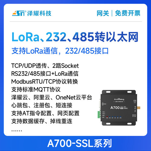 LoRa网关232/485转以太网云服务器中继主从模式Modbus通信模块 - 图0