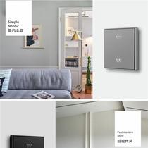 Hotel custom D9 large plate pure flat key strong electric 485 weak electric dry contact light touch smart switch panel
