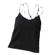 ເສື້ອຍືດແຂນຍາວຂອງແມ່ຍິງ camisole ທີ່ມີທໍ່ padded ເທິງອິນເຕີເນັດສະເຫຼີມສະຫຼອງ sexy ຂ້າມກັບຄືນໄປບ່ອນພື້ນຖານ sleeveless ເທິງສຸດສໍາລັບການໃສ່ summer