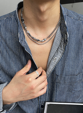 石头钛钢蛇骨男生轻奢