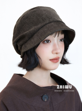 知雾秋冬韩系高级感渔夫帽女