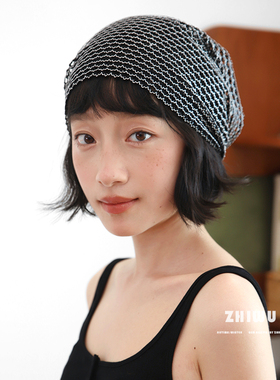 ZHIWU~小众设计镂空堆堆帽女