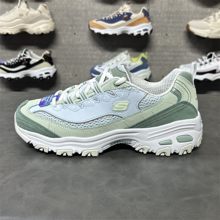 Skechers斯凯奇小冰熊2023春拼色老爹鞋女百搭厚底熊猫运动896209-图0