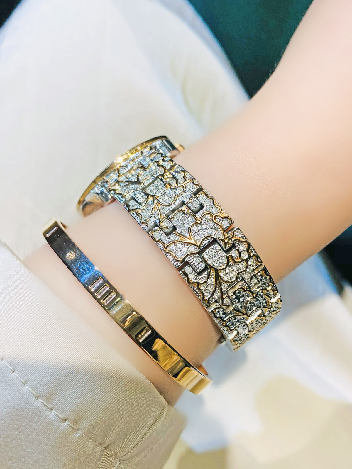 正品蒂玮娜欧美时尚满天星石英表 davena婷邦国产腕表