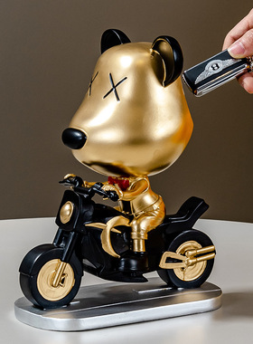 轻奢熊摆件家居装饰小号公仔