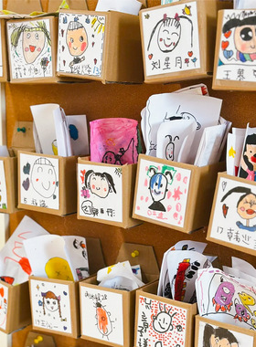 幼儿园阅读区环创装饰盒班级区角布置故事盒子儿童手绘我的故事盒