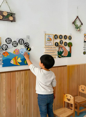 幼儿园绘本故事展板环创材料主题墙成品阅读环境布置英文儿童馆书