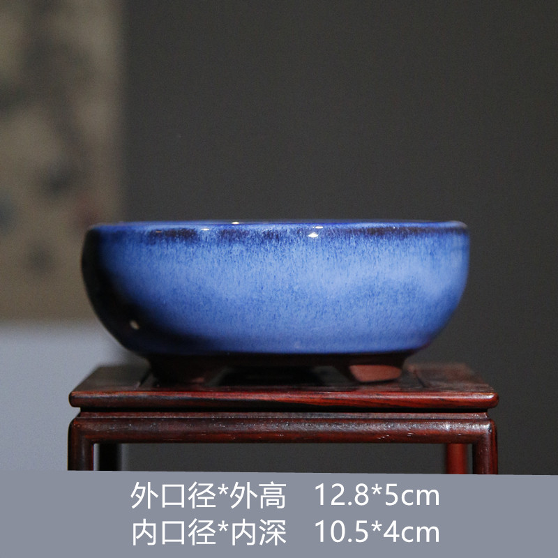 紫砂花盆陶瓷粗陶盆景盆长方形六方形多肉花盆仿古手工微型菖蒲盆,淘宝优惠券,粉丝福利购,淘宝优惠卷