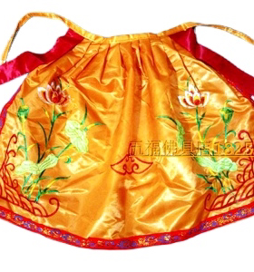绣品12寸黄色莲花佛衣披风龙袍