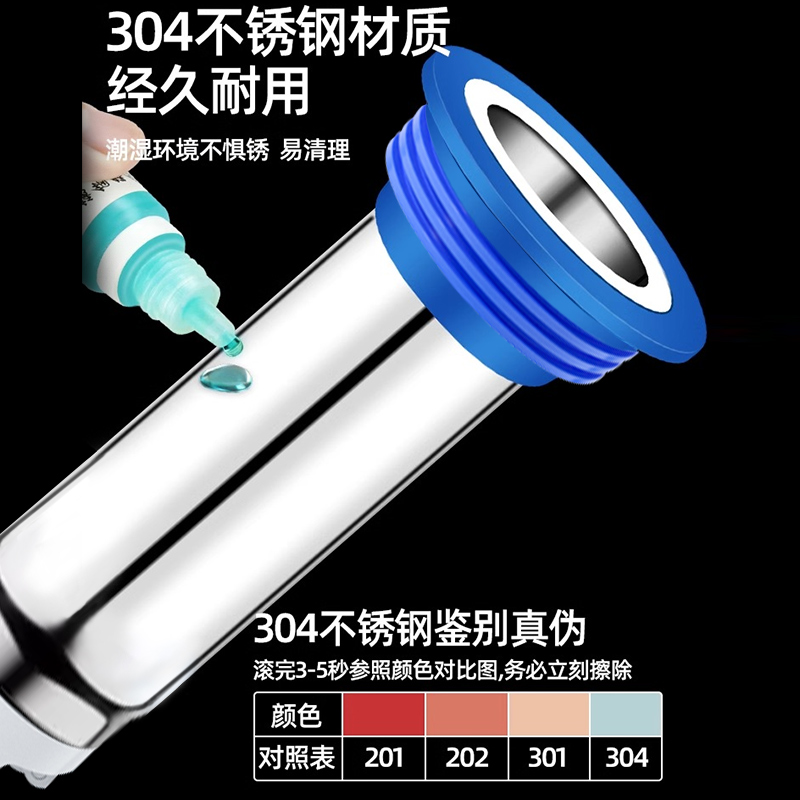 不锈钢断层加长地漏内芯防臭下水道管道渗水延长管配件卫生间通用 - 图3