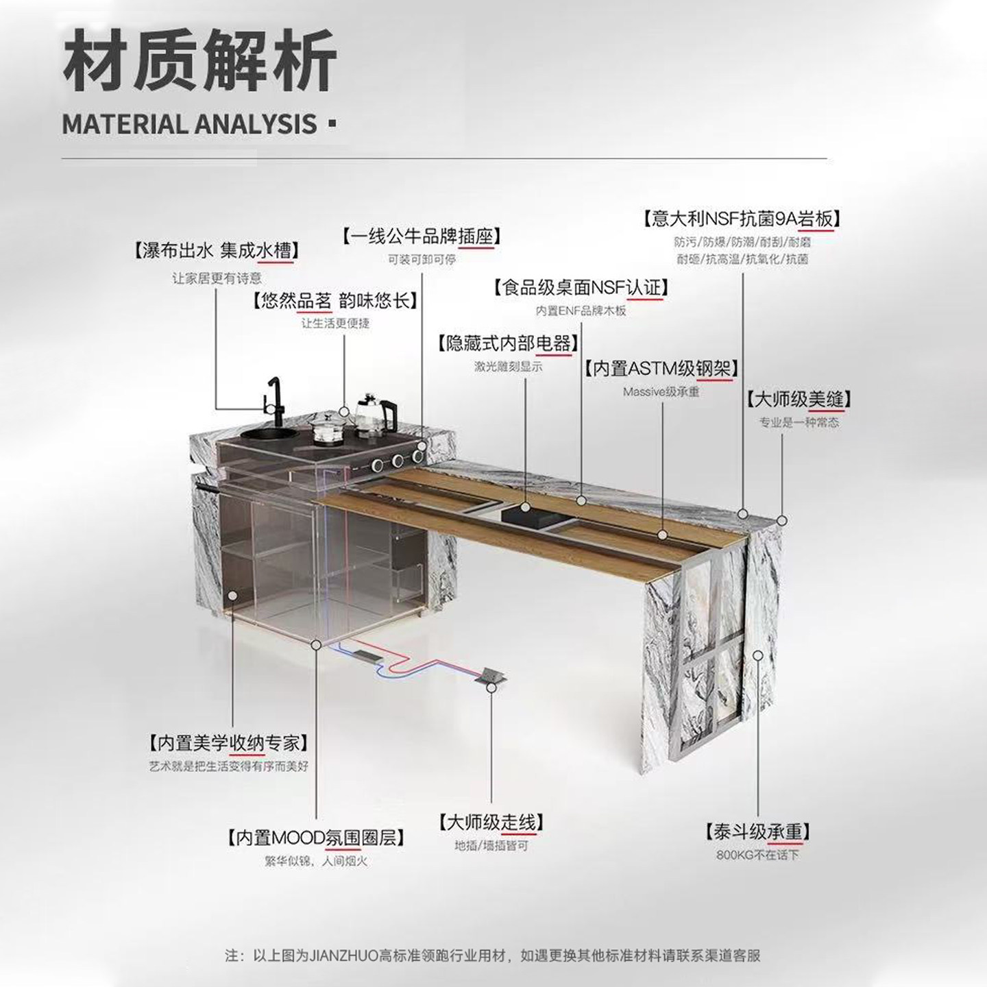 简桌2025新款岩板岛台餐桌伸缩一体式设计师款高级感多功能中岛台,淘宝优惠券,粉丝福利购,淘宝优惠卷