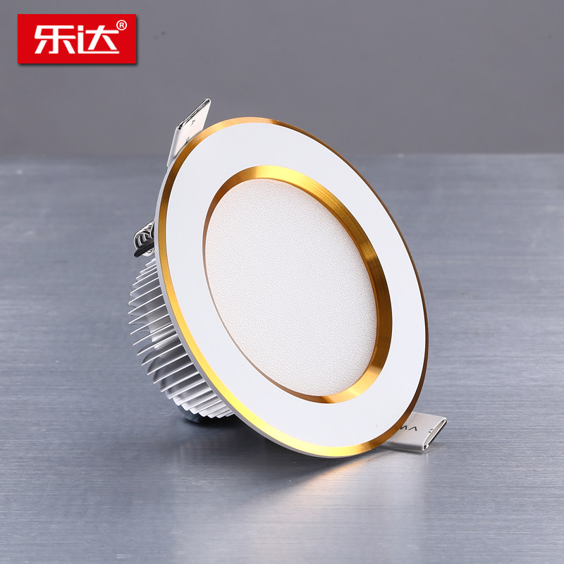 led筒灯金色开孔6.5 7 8 9 10公分cm变光调光筒灯3w 5w嵌入式洞_虎窝淘