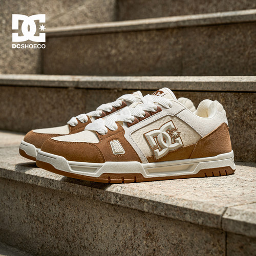 DC SHOES奶白摩卡板鞋男款2025新款男鞋冬季休闲鞋复古鞋子男潮鞋 - 图2