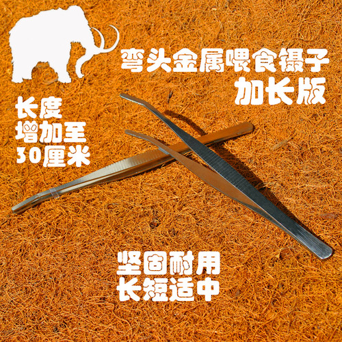水龟蜥蜴变色龙蜘蛛蝎子鬃狮不伤爬宠爬虫食物喂食夹子金属镊子 - 图2